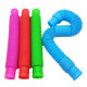 Антистрес іграшка Pop Tube гофрована, розвиваюча, 20х3 см (середня)