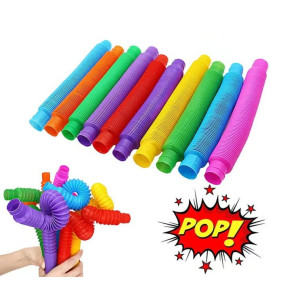 Антистрес іграшка Pop Tube, гофрована, розвиваюча, 13х2 см