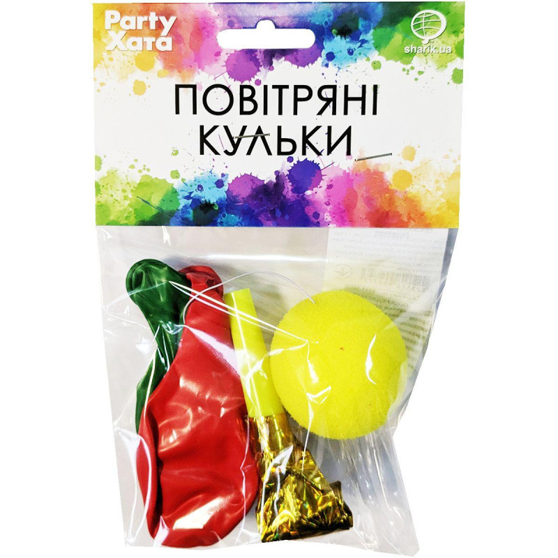 Воздушные шары латексные карнавальные, набор 4 шт (1111-5650)