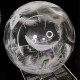 Повітряна куля Баблс (Bubbles) 20" (50 см) з принтом білих пір'їнок