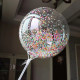Воздушный шар Баблс (Bubbles) прозрачный, Crystal Clear, 10" (25 см), для наполнения