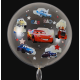 Воздушный шарик Баблс (Bubbles) 24" (60 см) с рисунком "Тачки"