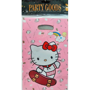 Пакети поліетиленові подарункові дитячі 26х16 см "Хеллоу Кітті (Hello Kitty)", набір 10 шт