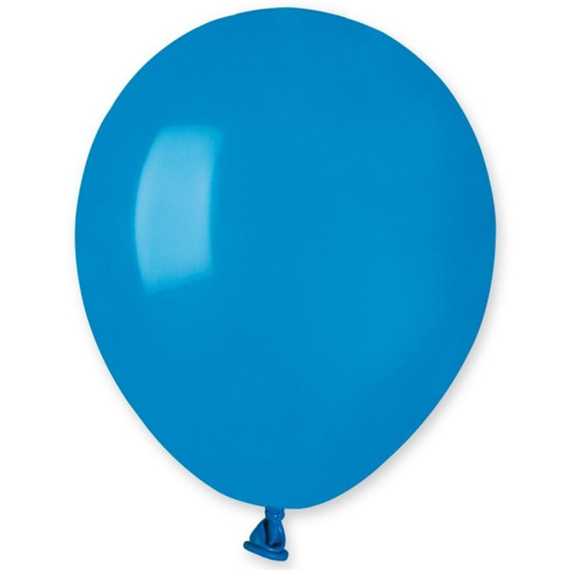 Воздушный шар латексный, пастель синий (10), 5" (13 см) Gemar